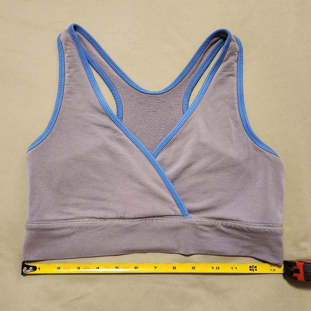 Kindred Bravely French Terry Racerback Nursing & Sleep Bra Grey Size Large
